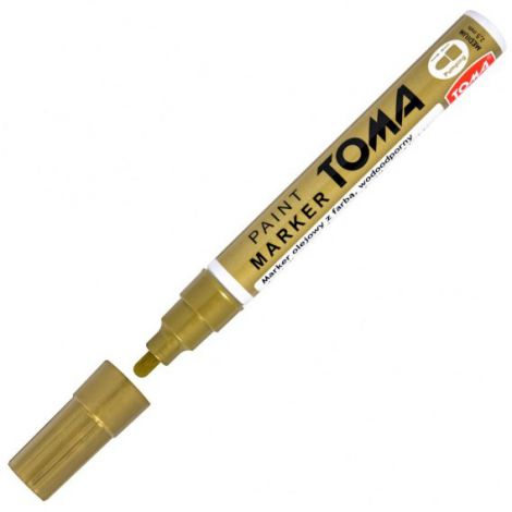 Marker olejowy Toma 440 gruby 2.5mm, Złoty